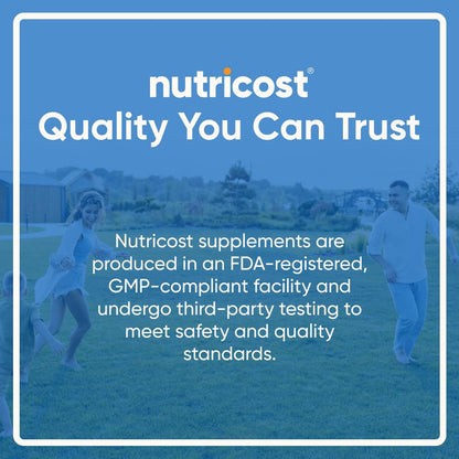 Nutricost Ashwagandha Herbal Supplement 600mg, 120 Capsules - Vegetarian, Non-GMO, Gluten Free, Ashwagandha Root - Maple Wellness Supplements