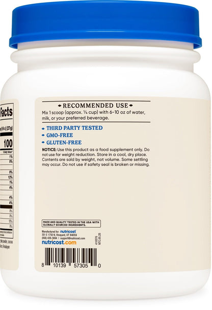 Nutricost Beef Bone Broth Protein Powder Chocolate (20 Servings) - Gluten-Free, GMO-Free - Maple Wellness Supplements