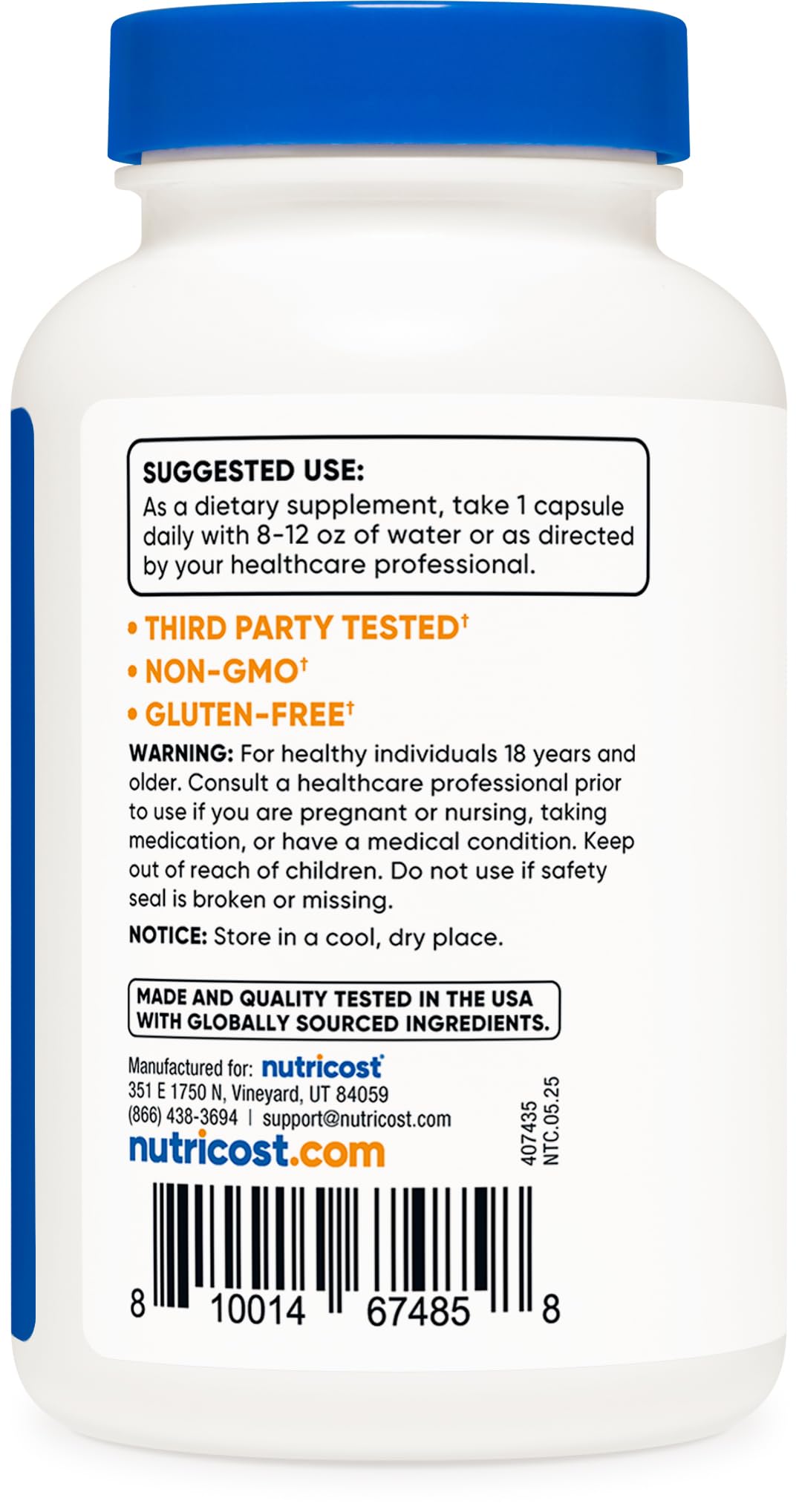 Nutricost Boron Capsules 10mg, 240 Vegetarian Capsules, Gluten Free and Non-GMO - Maple Wellness Supplements