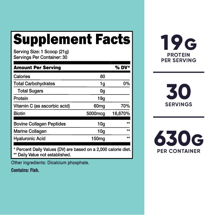 Nutricost Collagen for Women 30 Servings (Unflavored) - Grass-Fed Collagen Peptides - Maple Wellness Supplements