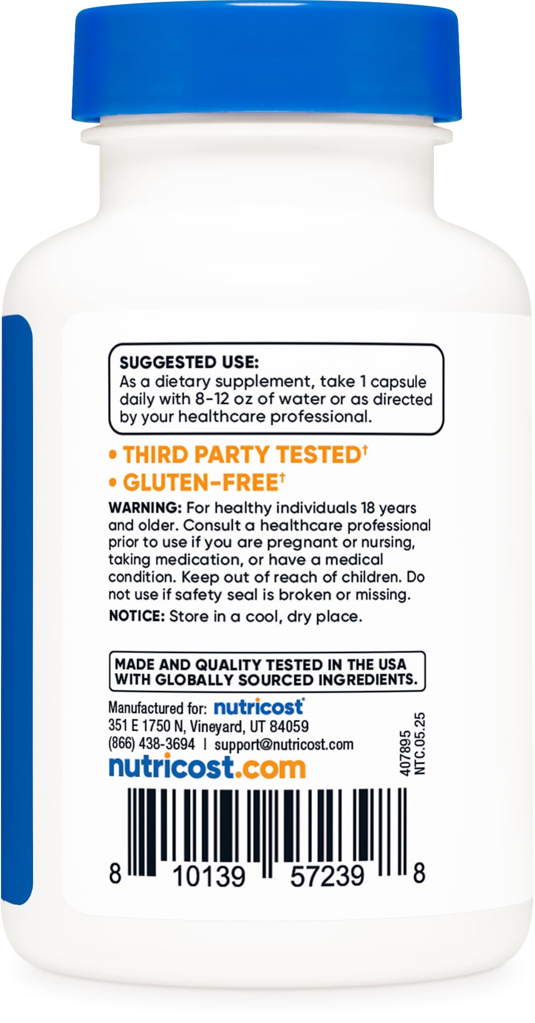 Nutricost Copper Glycinate Capsules (120 Capsules, 3MG Copper per Serving) - Non GMO, Vegan - Maple Wellness Supplements