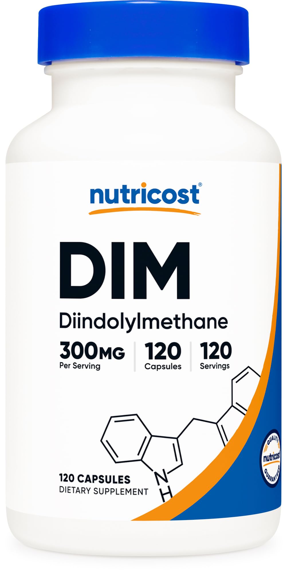 Nutricost DIM (Diindolylmethane) Plus BioPerine 300mg, 120 Vegetarian Capsules - Up to 4 Month Supply, Max Strength DIM Supplement - Maple Wellness Supplements