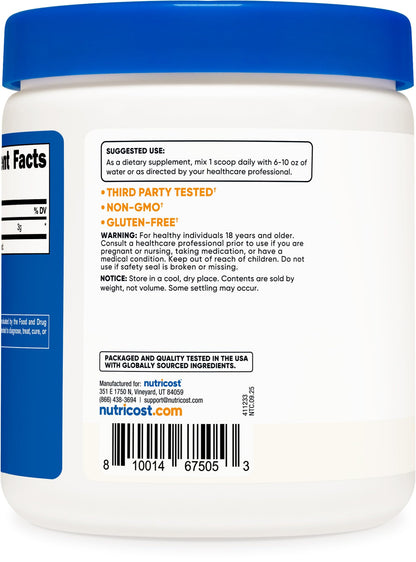 Nutricost L-Citrulline Malate (2:1) Powder (300 Grams) - Maple Wellness Supplements