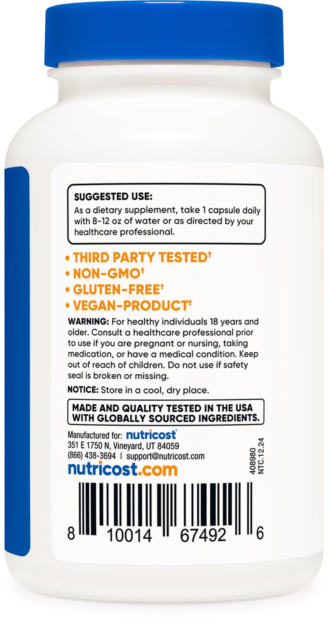 Nutricost Mushroom Complex Supplement, 120 Capsules - 10 Mushroom Blend (with Reishi, Maitake, Shiitake, Lion's Mane, and More) - Non-GMO and Gluten Free - Maple Wellness Supplements