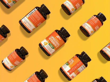 NutriFlair Liposomal Vitamin C 1700mg, 180 Capsules - High Absorption, Fat Soluble VIT C, Higher Bioavailability Immune System Support - Maple Wellness Supplements