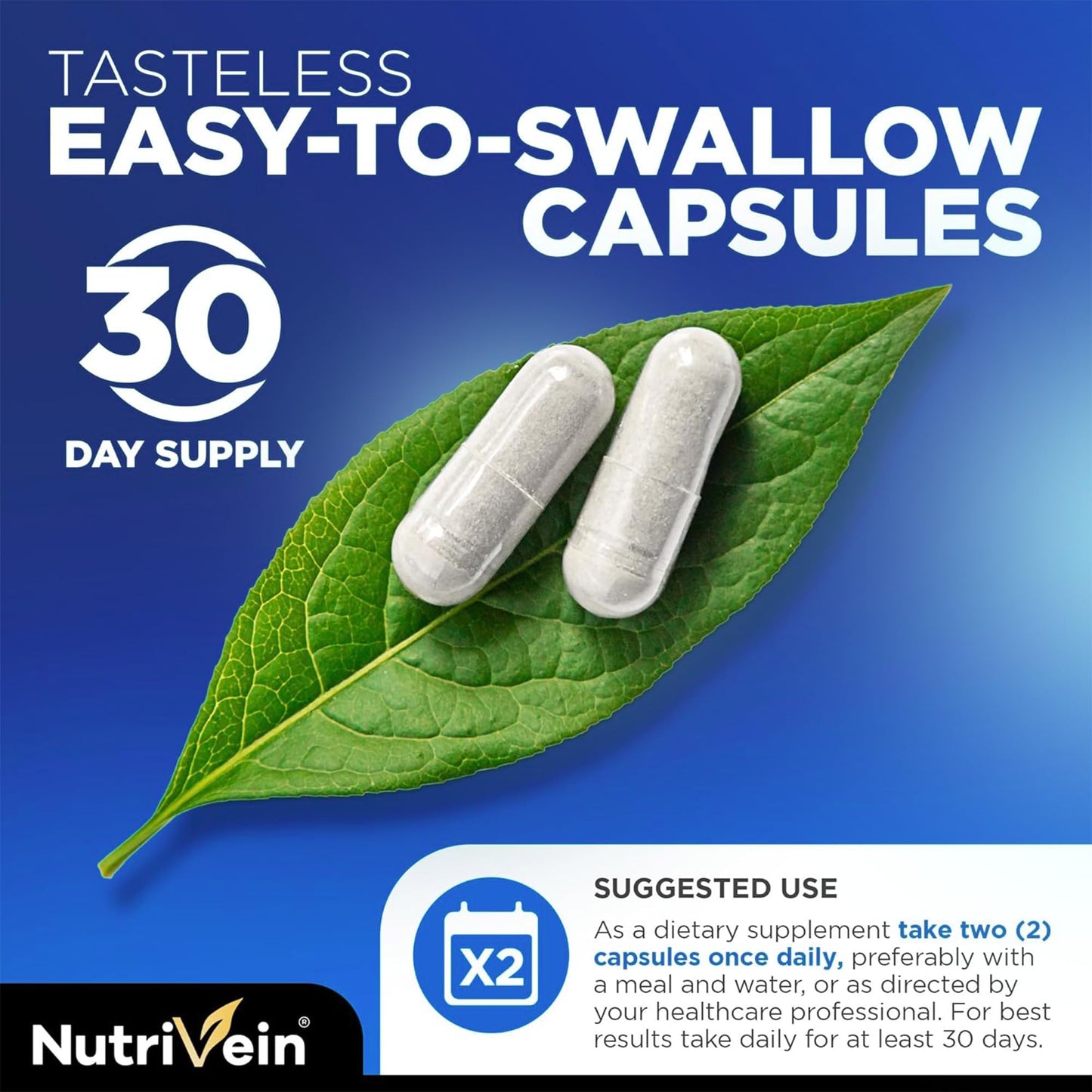 Nutrivein Premium NAD + Resveratrol Supplement 600 mg - 30 Servings (60 Capsules): Powerful Synergistic NAD Resveratrol Supplement - Aging, Cognition, Metabolism, & Overall Well-Being - Maple Wellness Supplements