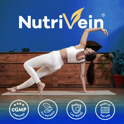 Nutrivein Premium NAD + Resveratrol Supplement 600 mg - 30 Servings (60 Capsules): Powerful Synergistic NAD Resveratrol Supplement - Aging, Cognition, Metabolism, & Overall Well-Being - Maple Wellness Supplements