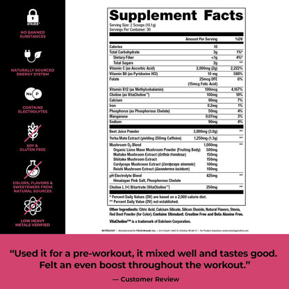Nutrology Greens & Fruits Powder-Naturally Sourced Superfood, Chocolate (30 Servings) Beet Natural O2, Pre Workout Powder, Passion Fruit Flavor (30 Servings) - Maple Wellness Supplements