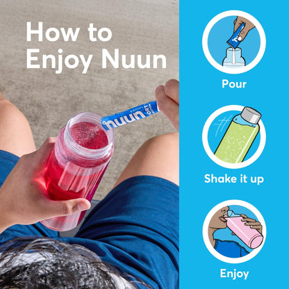 Nuun Sport Electrolyte Powder Packets with Magnesium, Calcium, Potassium, Chloride, and Sodium, Hydration Packets for On-the-Go, Pink Lemonade Flavor, Gluten Free & Vegan, - Maple Wellness Supplements