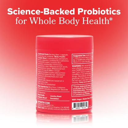 O Positiv URO Women’s Probiotic – All-in-one Probiotic for Women - Vaginal, Gut, Skin, and Oral Microbiome Health – 20B+ CFUs, Licorice Root, Dandelion – Non-GMO, Vegan, Gluten-Free – 30 Capsules - Maple Wellness Supplements