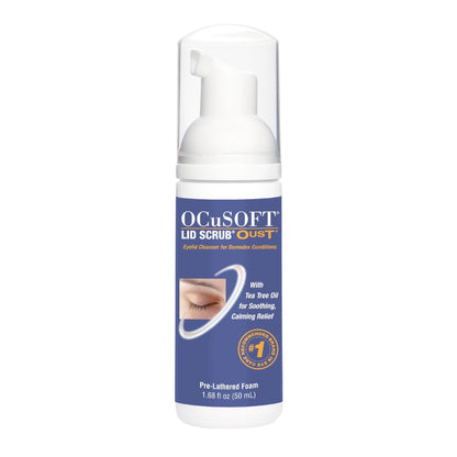 OCuSOFT Oust Demodex Foam Cleanser - Extra Strength - Foaming Cleanser for Eyelids & Eyelashes with Tea Tree Oil - Maple Wellness Supplements
