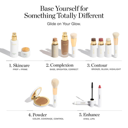 Ogee Complexion Perfecting Liquid Foundation - Lightweight Tinted Moisturizer For Face (Mahogany 14.5N - Deep Cocoa (Rich Undertones) - with Vitamin C & Jojoba Oil - Certified Organic & Made in USA - Maple Wellness Supplements
