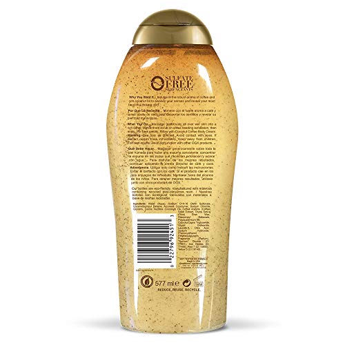 OGX Smoothing + Coconut Coffee Exfoliating Body Scrub with Arabica Coffee & Coconut Oil - Maple Wellness Supplements