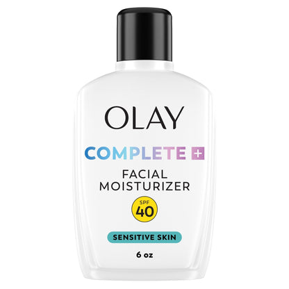 Olay Complete+ Face Moisturizer with Sunscreen SPF 40, For Sensitive Skin, Broad Spectrum Sun Protection, Fragrence-Free - Maple Wellness Supplements