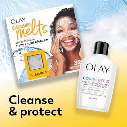 Olay Complete+ Face Moisturizer with Sunscreen SPF 40, For Sensitive Skin, Broad Spectrum Sun Protection, Fragrence-Free - Maple Wellness Supplements