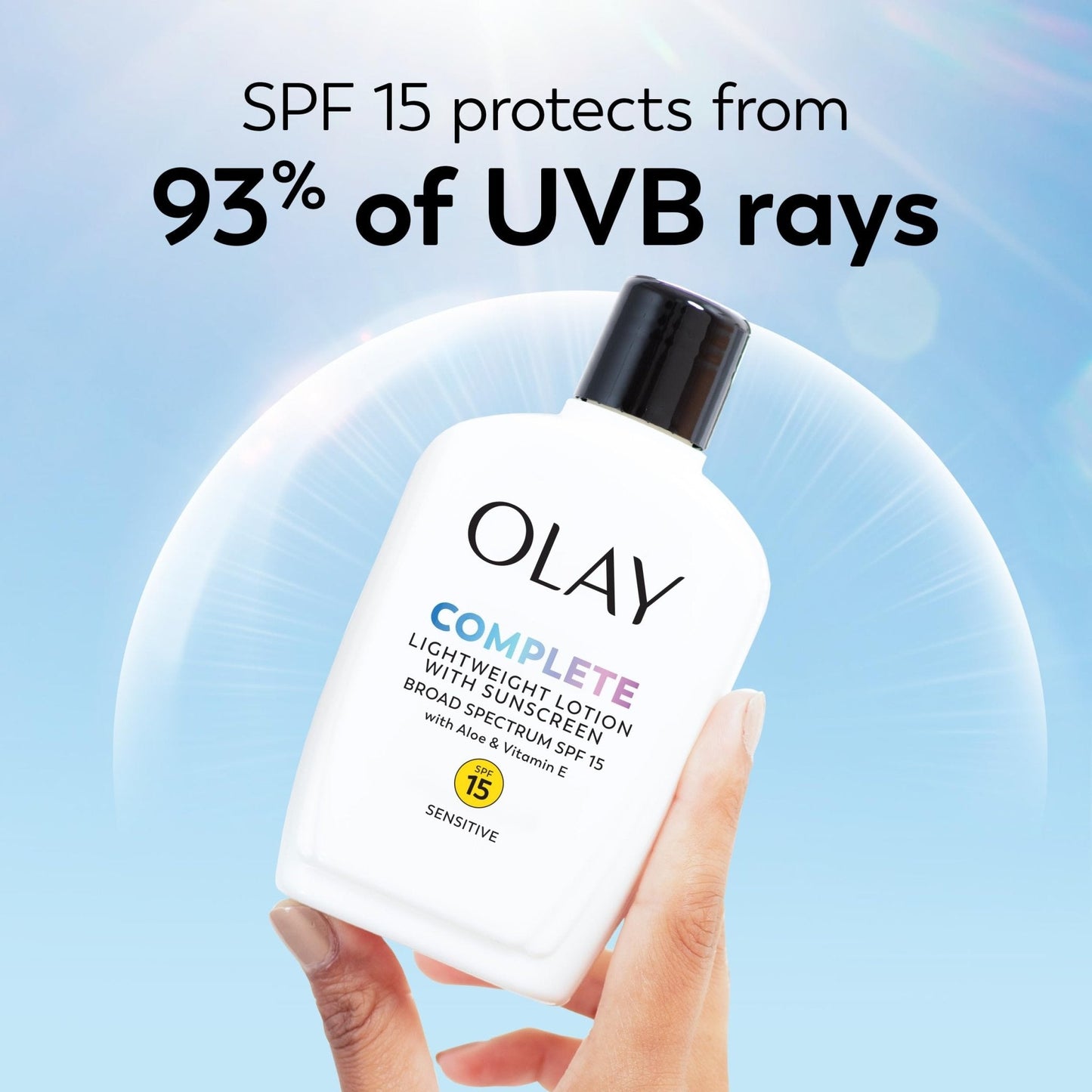 Olay Face Moisturizer, Complete All Day Moisturizer With Sunscreen Broad Spectrum SPF 15 - Sensitive, 4 fl. Oz, 1 unit - Maple Wellness Supplements