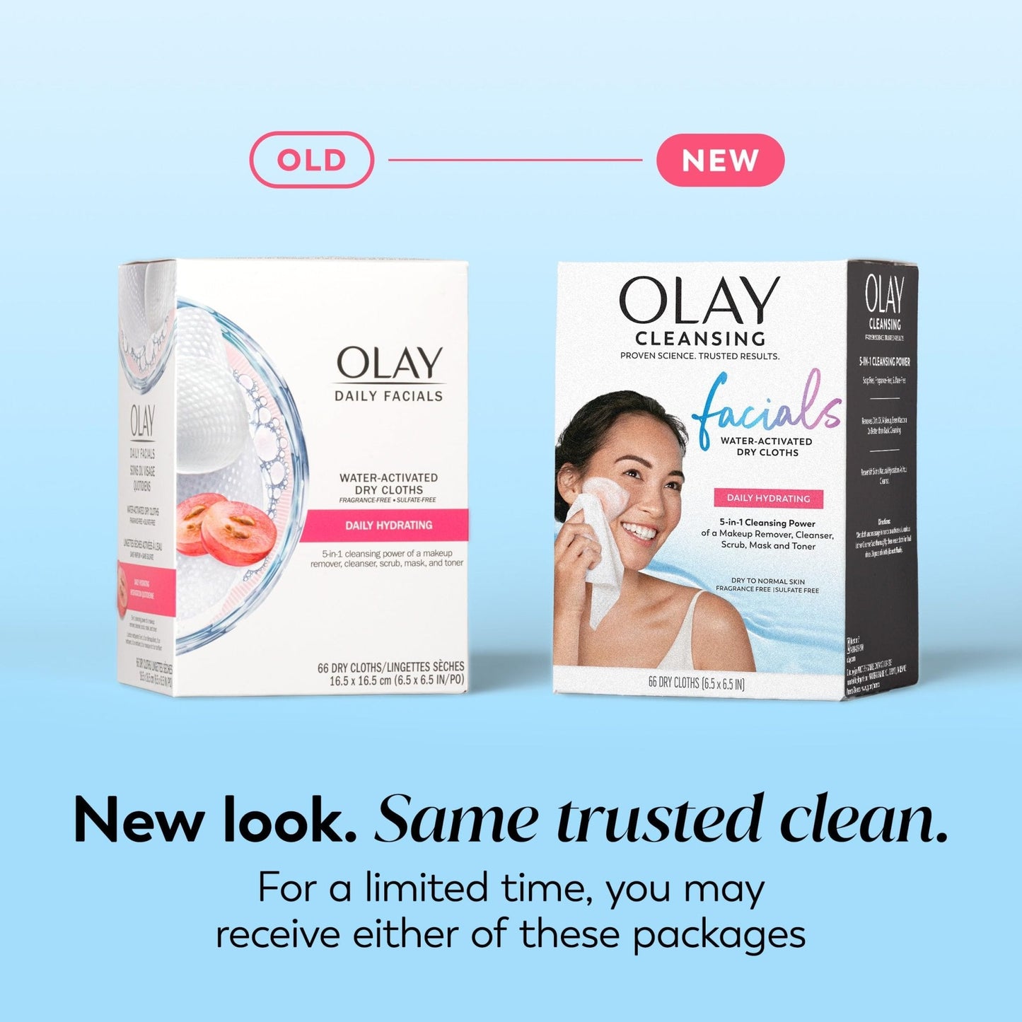 Olay Makeup Remover Wipes, Daily Facials Hydrating Face Cleanser for Normal to Dry Skin - Maple Wellness Supplements
