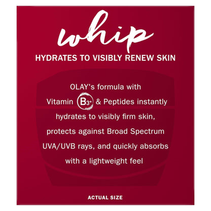 Olay Regenerist Whip Face Moisturizer Cream with Sunscreen SPF 25, 1.7 oz - Maple Wellness Supplements