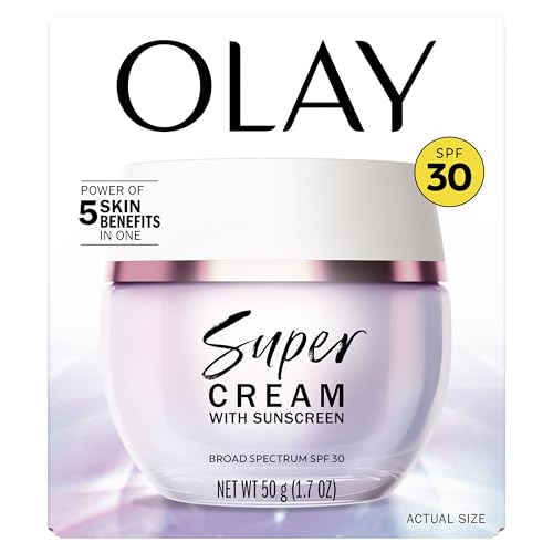 Olay Super Cream with Sunscreen SPF 30, Lightweight Face Moisturizer with Sun Protection - Maple Wellness Supplements