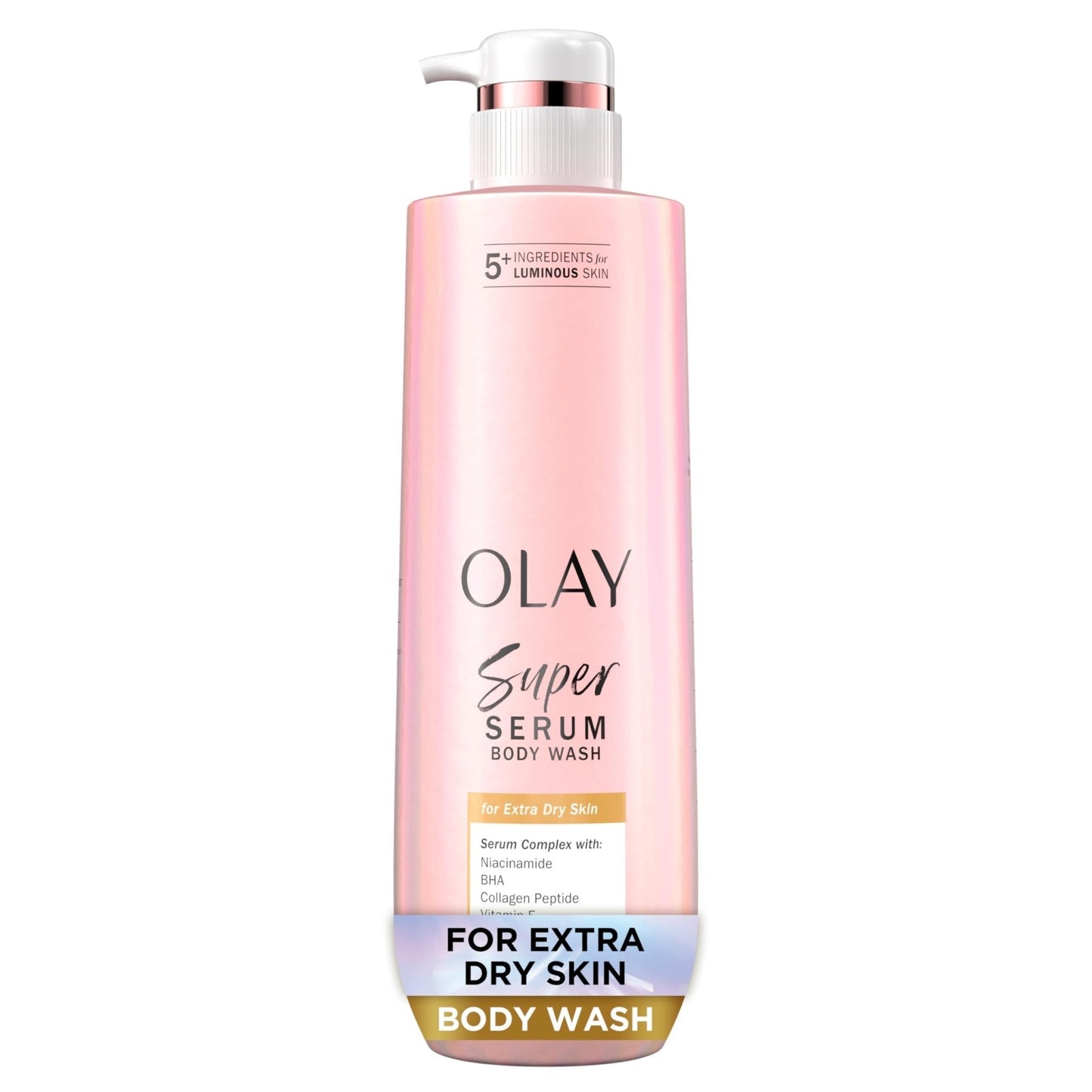 Olay Super Serum Body Wash for Extra Dry Skin, 24hr Long Lasting Hydration, 5+ Ingredient - Maple Wellness Supplements