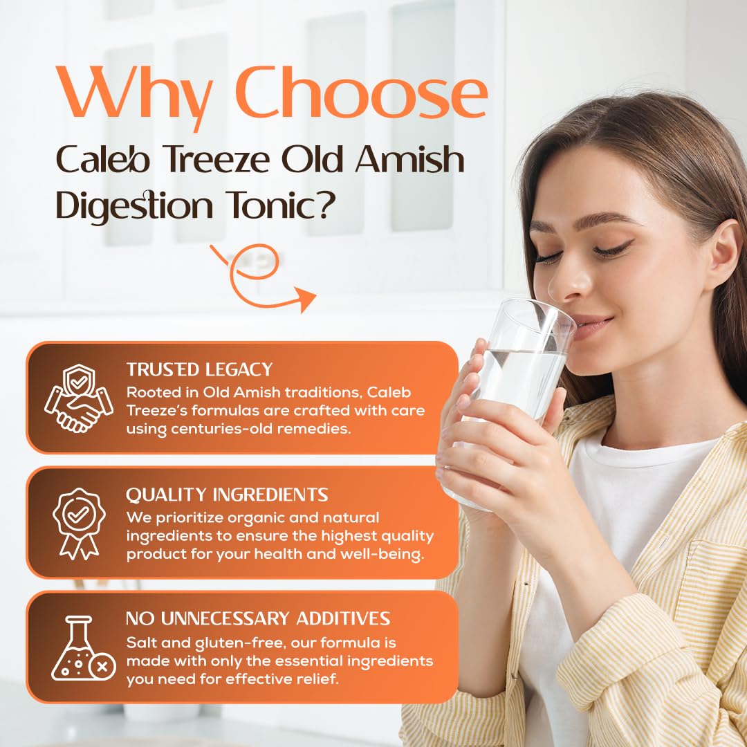 Old Amish Muscle and Digestion Tonic Pack (Formerly: Stops Leg Cramps and Stops Acid Reflux) with Apple Cider Vinegar Bundle by Caleb Treeze - Maple Wellness Supplements
