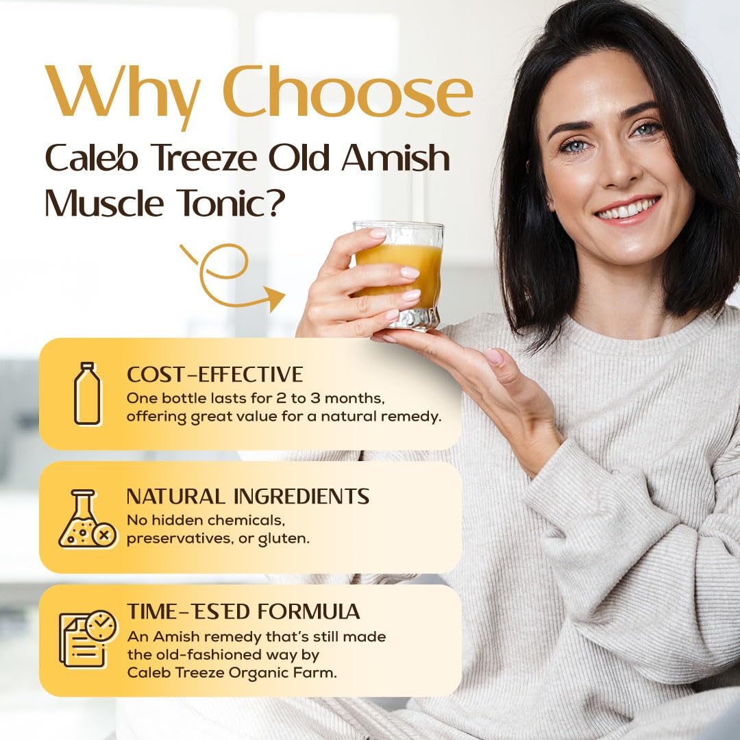 Old Amish Muscle and Digestion Tonic Pack (Formerly: Stops Leg Cramps and Stops Acid Reflux) with Apple Cider Vinegar Bundle by Caleb Treeze - Maple Wellness Supplements