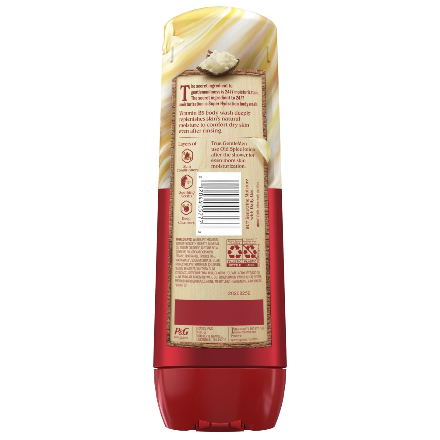 Old Spice Body Wash GentleMan’s Super Hydration for Men, 24/7 Renewing Moisture, Gentle on Skin with Skin Conditioners - Maple Wellness Supplements