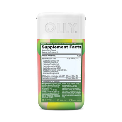 OLLY Big 10 Probiotic, Supports a Healthy Gut Microbiome,* 10 Billion CFUs, 30 Day Supply - 30 Count - Maple Wellness Supplements