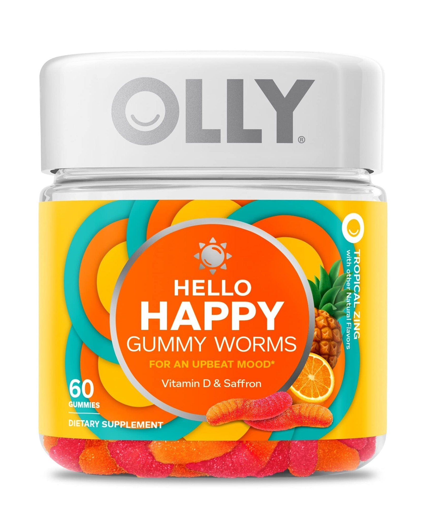 OLLY Fiber Gummy Rings, 5g Prebiotic Fiber, FOS (Fructo-oligosaccharides), Digestive - Maple Wellness Supplements