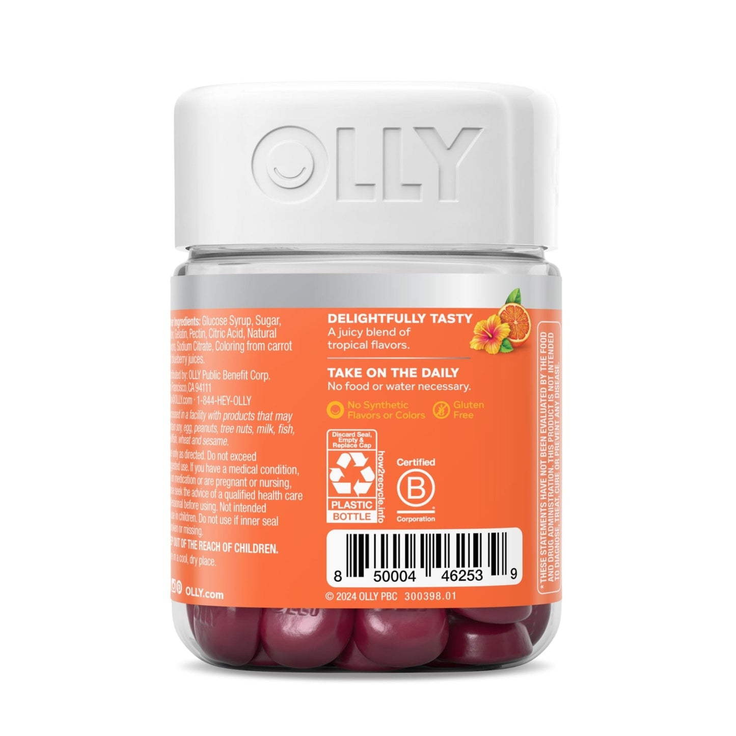 OLLY Heavenly Hair Gummy, Supports Healthy Hair, Keratin, Biotin, AMLA, Chewable Supplement, 30 Day Supply - 60 Count - Maple Wellness Supplements