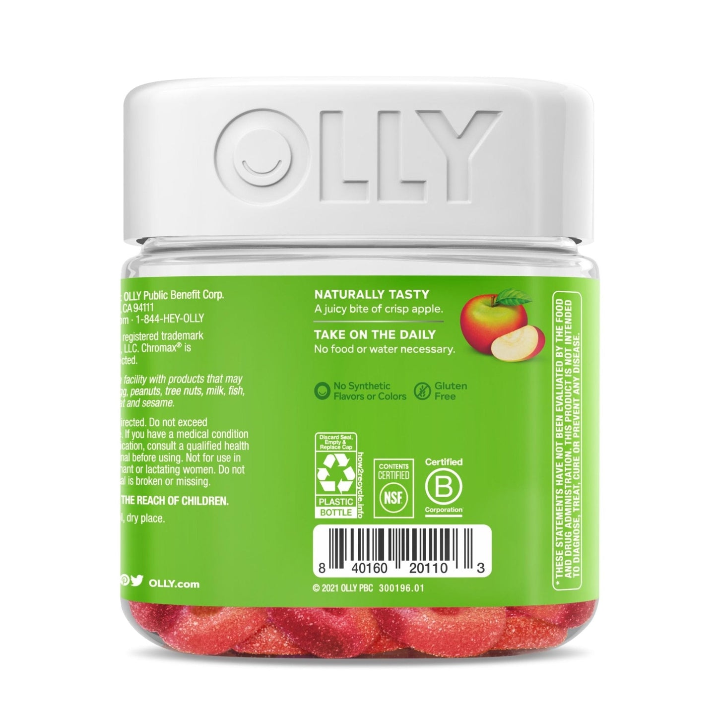 OLLY Metabolism Gummy Rings, Apple Cider Vinegar, Vitamin B12, Chromium, Energy - Maple Wellness Supplements