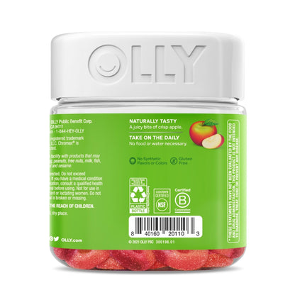 OLLY Metabolism Gummy Rings, Apple Cider Vinegar, Vitamin B12, Chromium, Energy - Maple Wellness Supplements