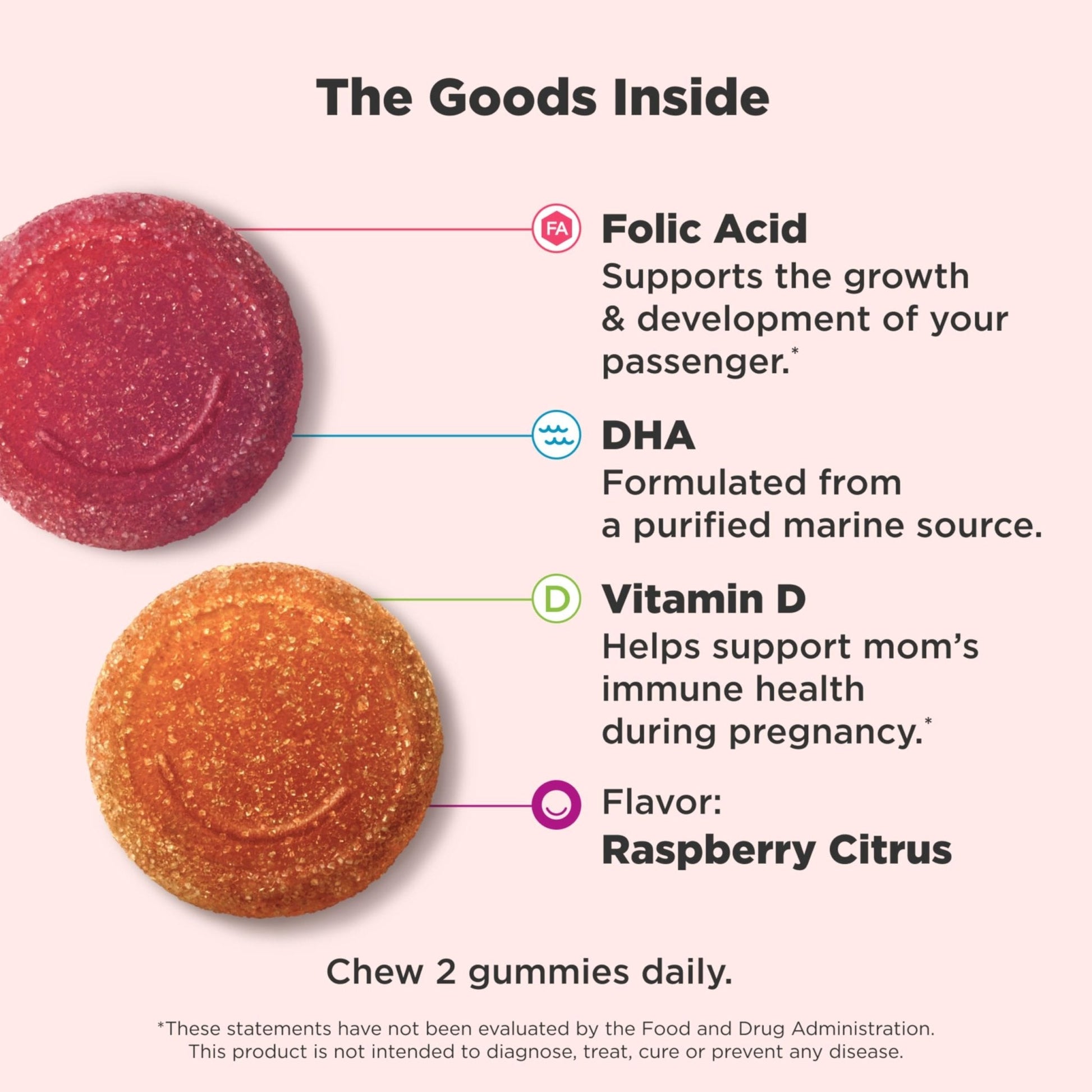 OLLY Prenatal Multivitamin Gummy, Supports Healthy Growth and Brain Development, Folic Acid, Vitamin D, Omega 3 DHA, Chewable Supplement - Maple Wellness Supplements