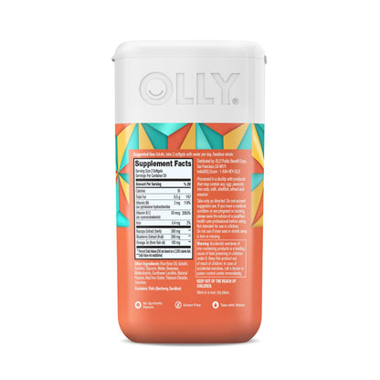 OLLY Ultra Strength Brain Softgels, Nootropic, Supports Healthy Brain Function, Memory, Focus and Concentration, Omega-3s, Vitamins B6 and B12, 30 Day Supply - 60 Count - Maple Wellness Supplements