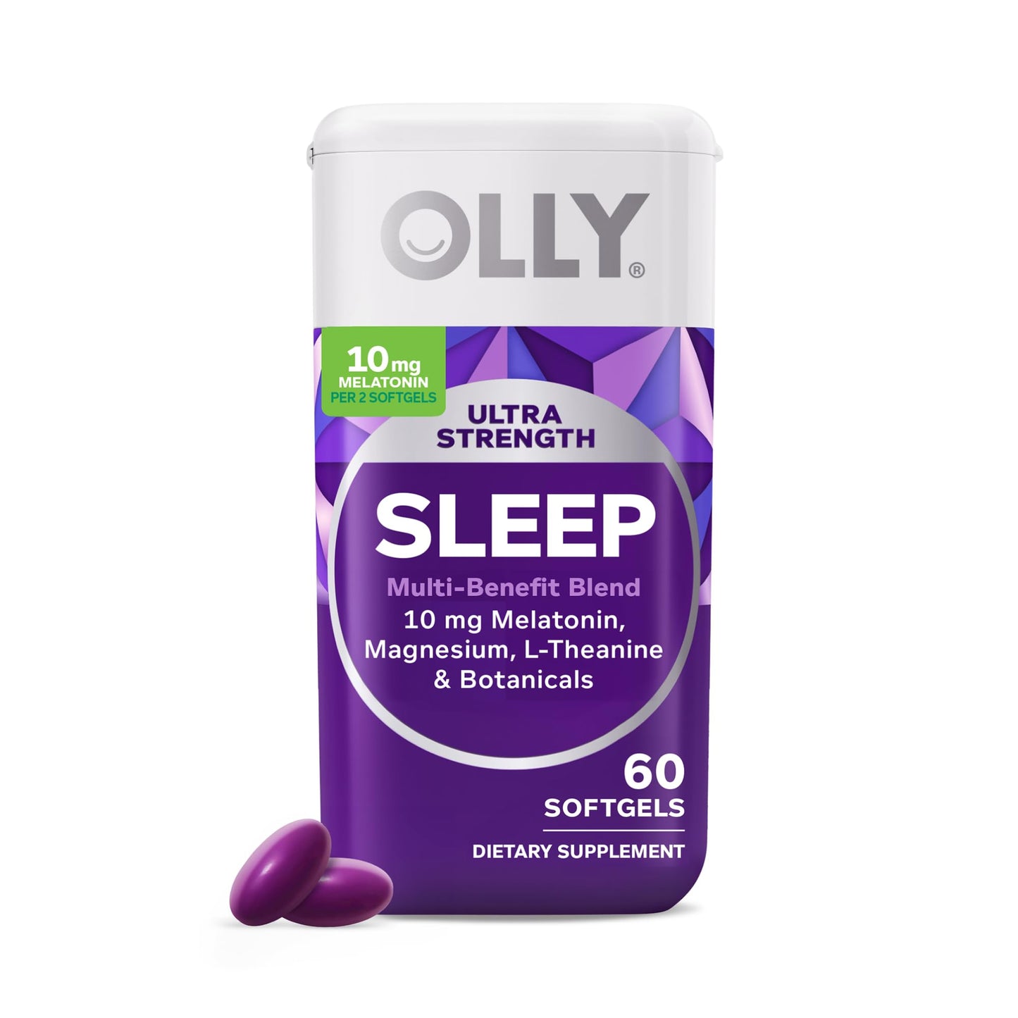 OLLY Ultra Strength Sleep Softgels, 10mg Melatonin, L-Theanine, Chamomile, Magnesium, Lemon Balm, Supports Deep Restful Sleep - Maple Wellness Supplements