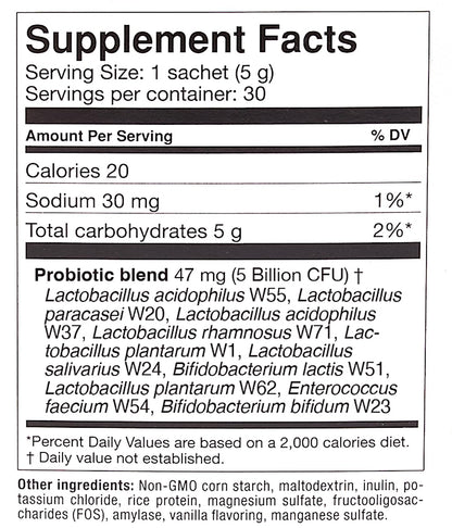 OMNi BiOTiC AB 10 - Clinically Tested Restorative Probiotic - Supports & Restores Gut Flora & Digestion - Digestive Probiotic for Diarrhea - Vegan, Hypoallergenic, Non-GMO (30 Daily Packets) - Maple Wellness Supplements