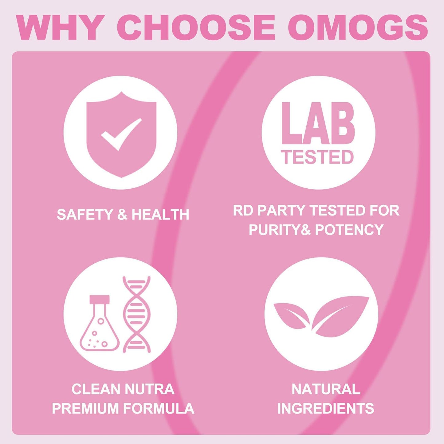 OMOGS Collagen Peptides Powder, with Prebiotics & Cranberry Extract -Hydrolyzed Collagen Peptides Support Hair, Skin, Nail, Bone & Digestive Health - Maple Wellness Supplements