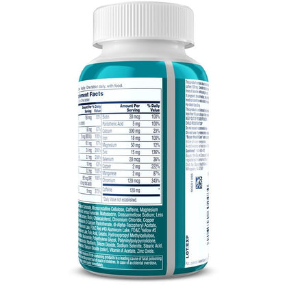 One A Day Women's Active Metabolism Daily Essential, Multivitamin for Women, Metabolism Support, Vitamins for Women with All 8 B-Vitamins, Vitamin D, Magnesium & More,120 Count - Maple Wellness Supplements