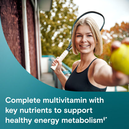 One A Day Women's Active Metabolism Daily Essential, Multivitamin for Women, Metabolism Support, Vitamins for Women with All 8 B-Vitamins, Vitamin D, Magnesium & More,120 Count - Maple Wellness Supplements