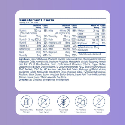 One A Day Women's Menopause Multivitamin with Vitamin A, Vitamin C, Vitamin D, Vitamin E and Zinc for Immune Health Support, Bone health, 50 Count (Packaging May Vary) - Maple Wellness Supplements