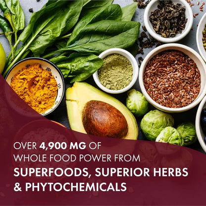 One n Only Whole Food Multivitamin by Pure Essence - Super Energetic Once a Day with Superfoods, Minerals, Enzymes - Maple Wellness Supplements