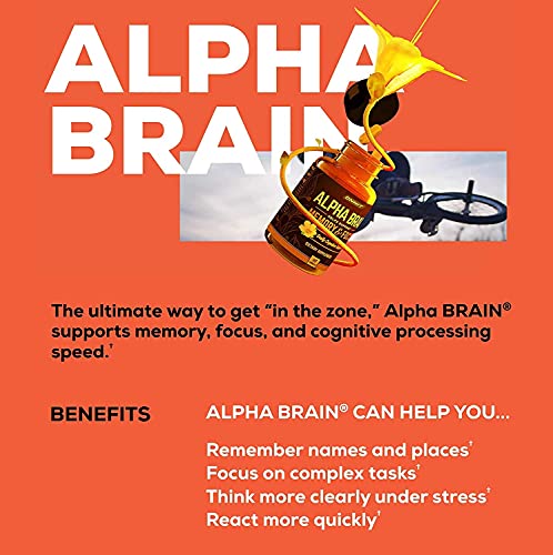 ONNIT Alpha Brain (120ct) - Over 1 Million Bottles Sold - Premium Nootropic Brain Sup - Maple Wellness Supplements