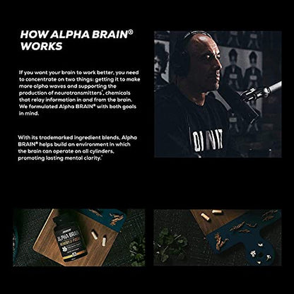 ONNIT Alpha Brain (60ct) - Over 1 Million Bottles Sold - Premium Nootropic Brain Supple - Maple Wellness Supplements