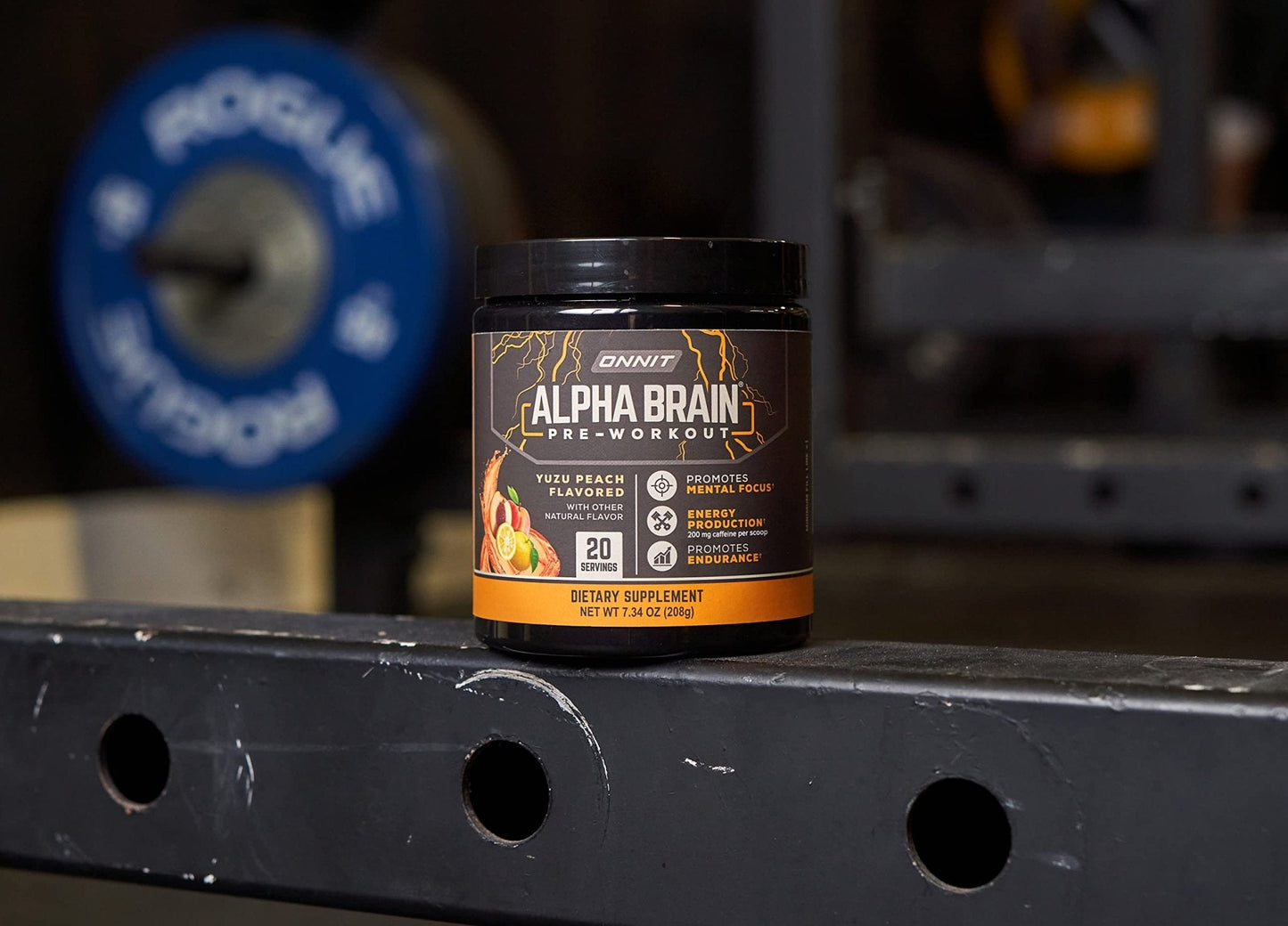 ONNIT Alpha Brain Pre-Workout - Yuzu Peach (20 Serving Tub) - Maple Wellness Supplements