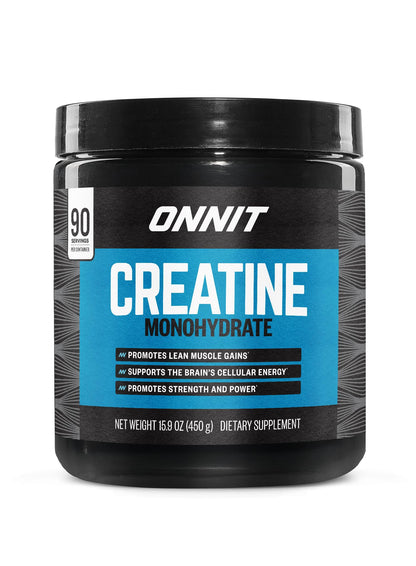 ONNIT Creatine Monohydrate Powder – Unflavored, 90-Serving Value Size – Supports Strength, Lean Muscle, and Brain Energy† – Keto Friendly, No Fillers, 90 Servings, 15.29 oz - Maple Wellness Supplements