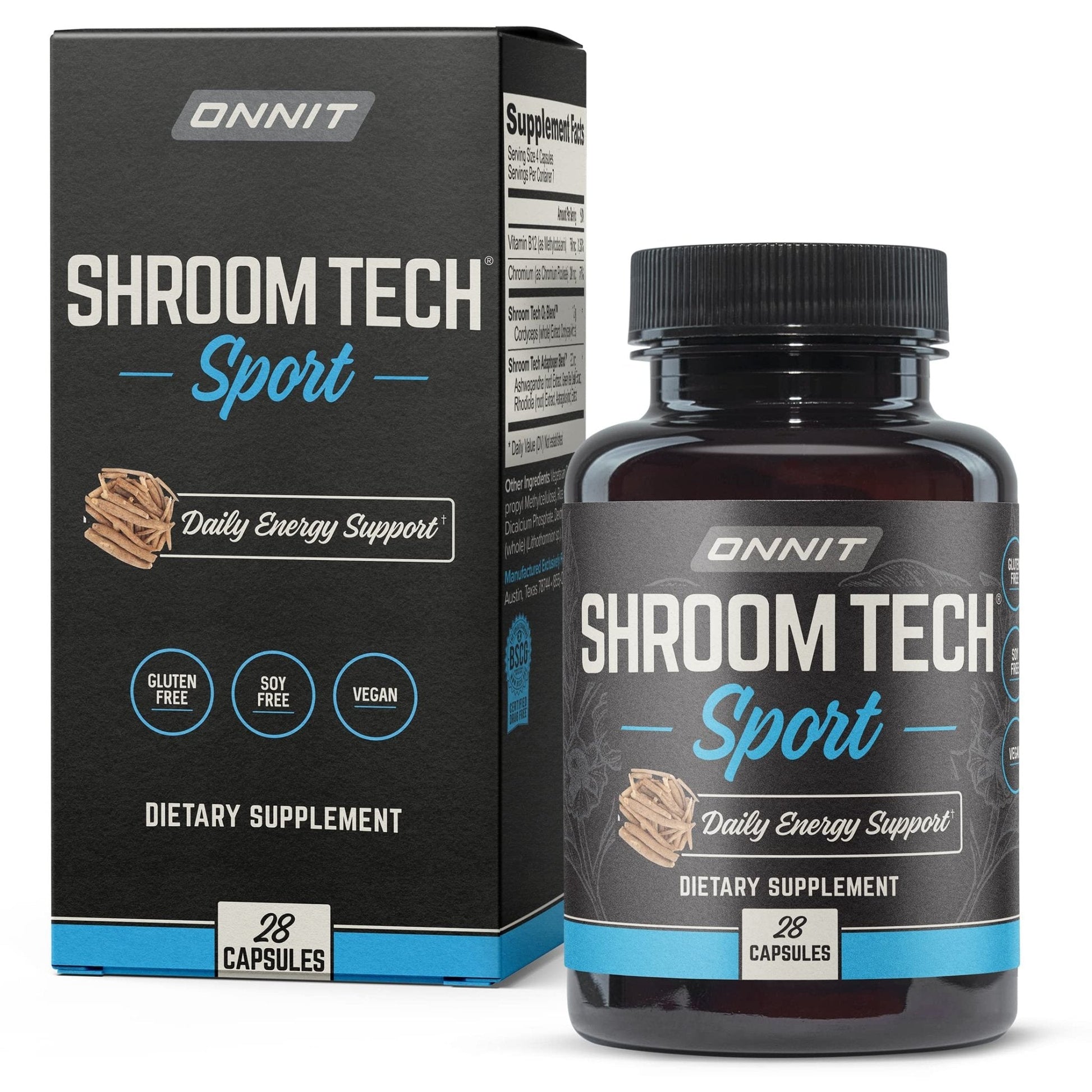 Onnit Shroom Tech SPORT: Clinically Studied Preworkout Supplement with Cordyceps - Maple Wellness Supplements
