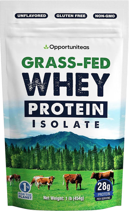 Opportuniteas Grass Fed Whey Protein Isolate Powder - Unflavored Whey Protein Isolate - Maple Wellness Supplements