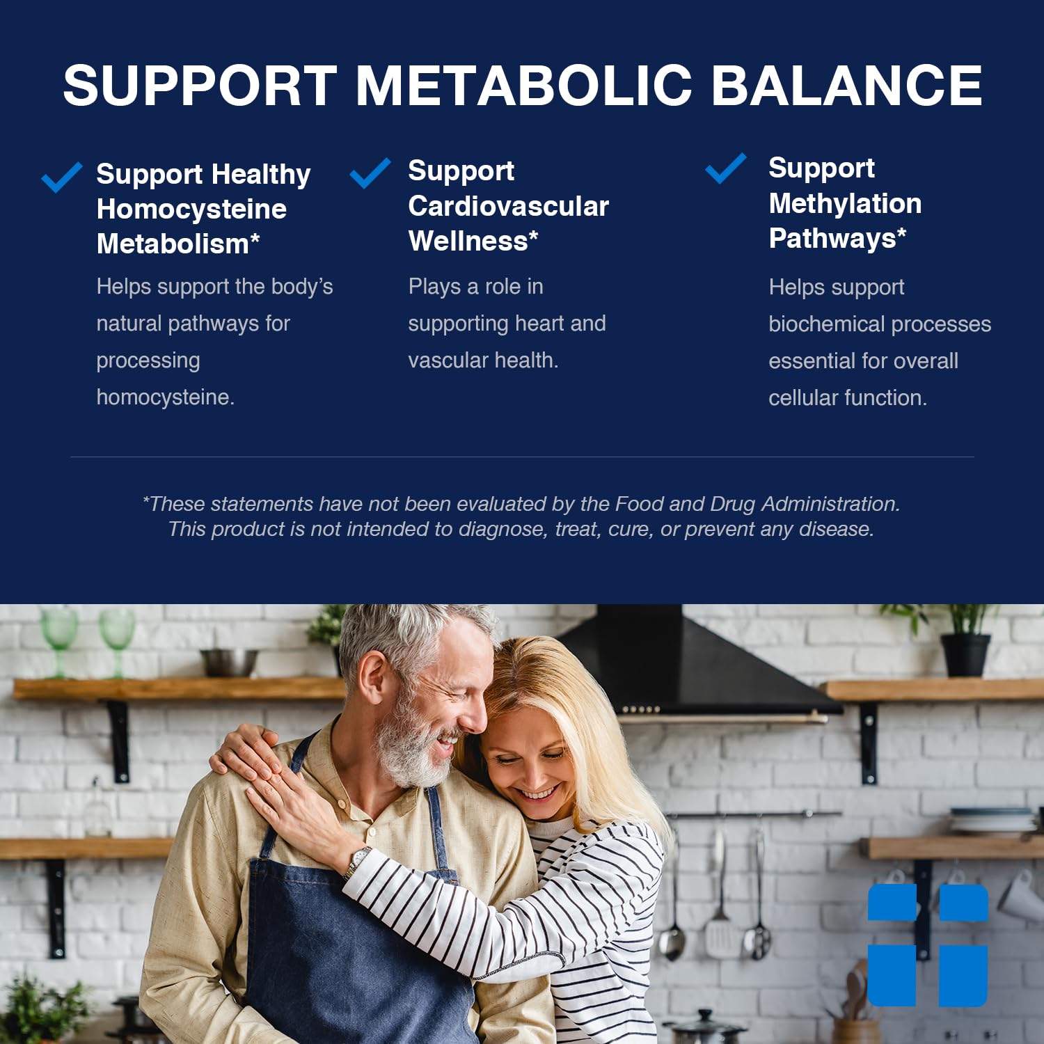 Opti + Homocysteine Capsules | Daily Brain and Heart Health Supplements* | Brain Supplement with Methylcobalamin & Methylfolate | 60 capsules/30 Servings - Maple Wellness Supplements