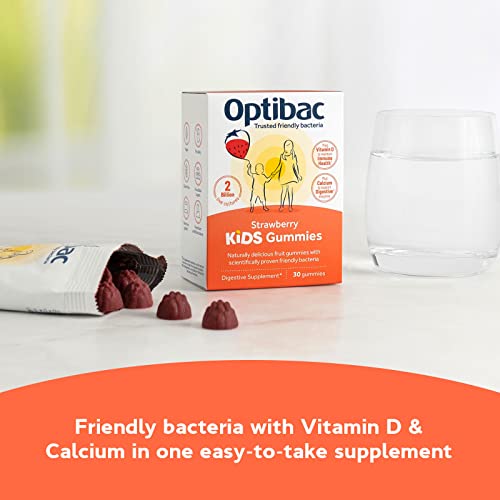 Optibac Kids Probiotic with Vitamin D & Calcium for Immune System Support & Gut Health - Maple Wellness Supplements