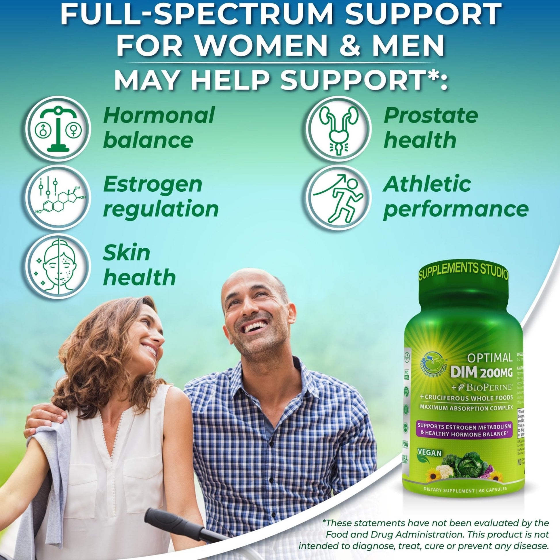 Optimal DIM 200mg Supplement for Women and Men - Made with Organic Whole Foods - Estrogen & Hormone Balance Support Diindolylmethane Complex - Maximum Absorption Delayed-Release Capsules - 60 Count - Maple Wellness Supplements